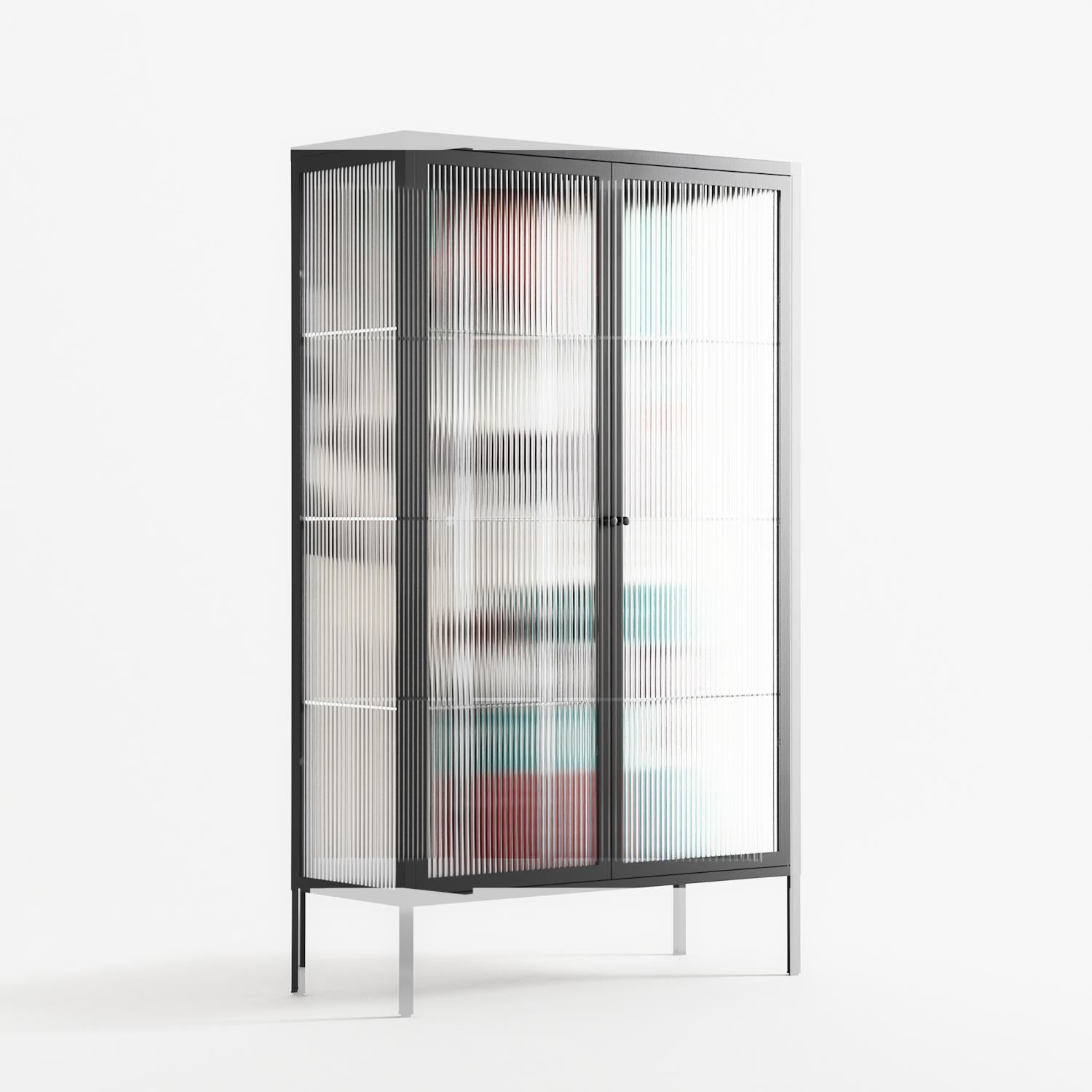 The Dessolution - Cabinet - Mathilda Kienast - Antracite - Reeded glass
