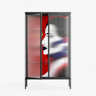 Unseen In Plain Sight - Cabinet - Mathilda Kienast - Antracite - Reeded glass