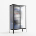 Beyond The Veil Of Consciousness - Cabinet - Mathilda Kienast - Antracite - Reeded glass