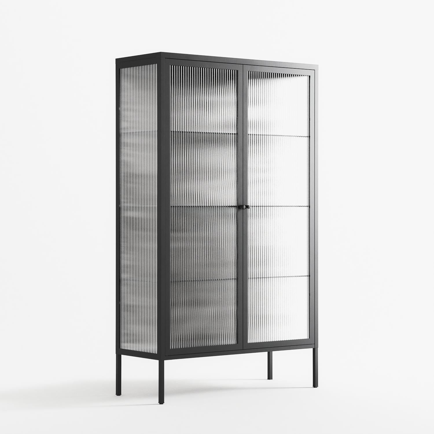 Flight Of Fancy 3 - Cabinet - Diana Catchpole - Antracite - Reeded glass