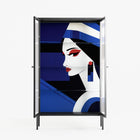 Beyond The Veil Of Consciousness - Cabinet - Mathilda Kienast - Antracite - Reeded glass