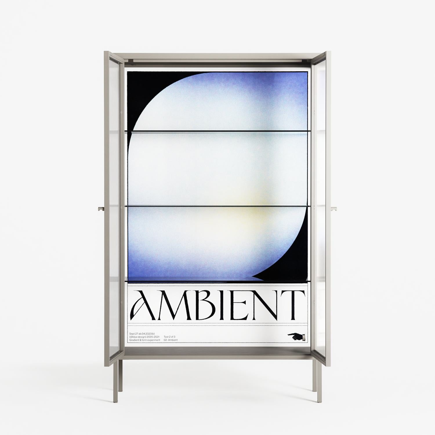 Ambient - Cabinet - Alexander Khabbazi - Pebble - Reeded glass