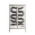 Black Waves - Cabinet - Alexander Khabbazi - Pebble - Reeded glass