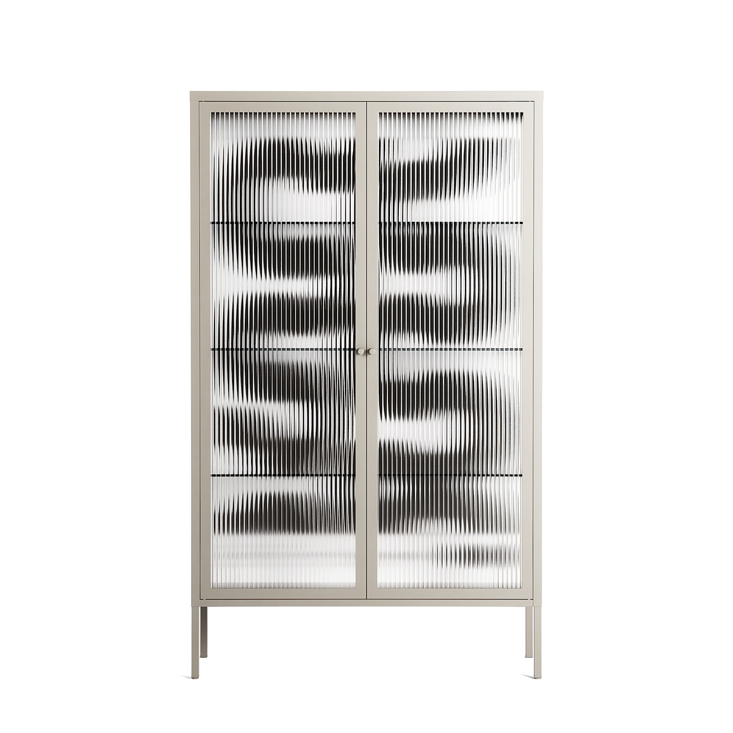 Black Waves - Cabinet - Alexander Khabbazi - Pebble - Reeded glass