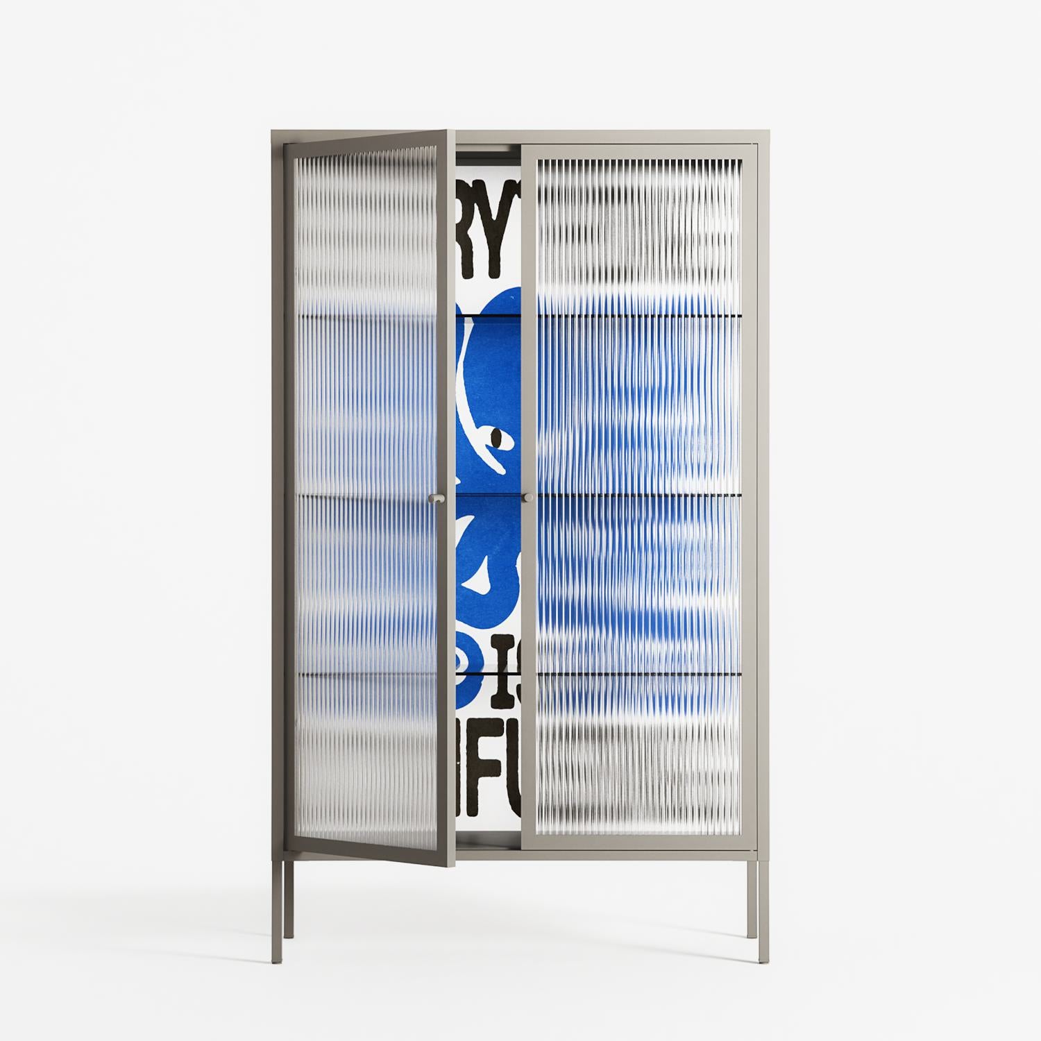 Everything is Confusing - Cabinet - Alexander Khabbazi - Pebble - Reeded glass