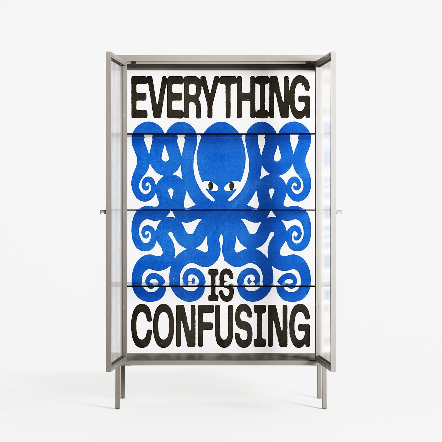 Everything is Confusing - Cabinet - Alexander Khabbazi - Pebble - Reeded glass