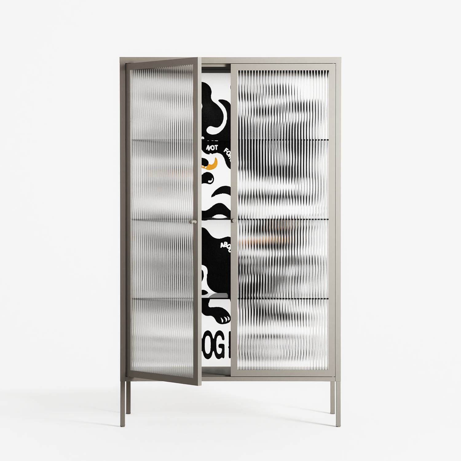 Every Dog - Cabinet - Alexander Khabbazi - Pebble - Reeded glass
