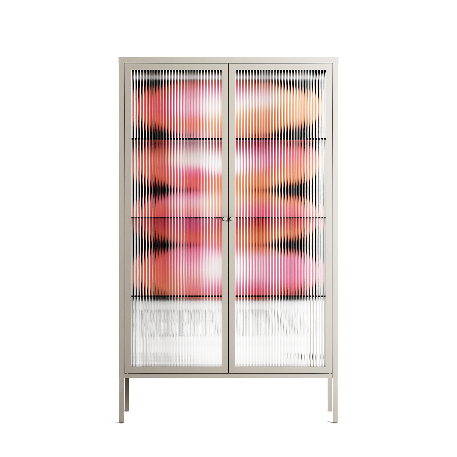 Repeating - Cabinet - Alexander Khabbazi - Pebble - Reeded glass