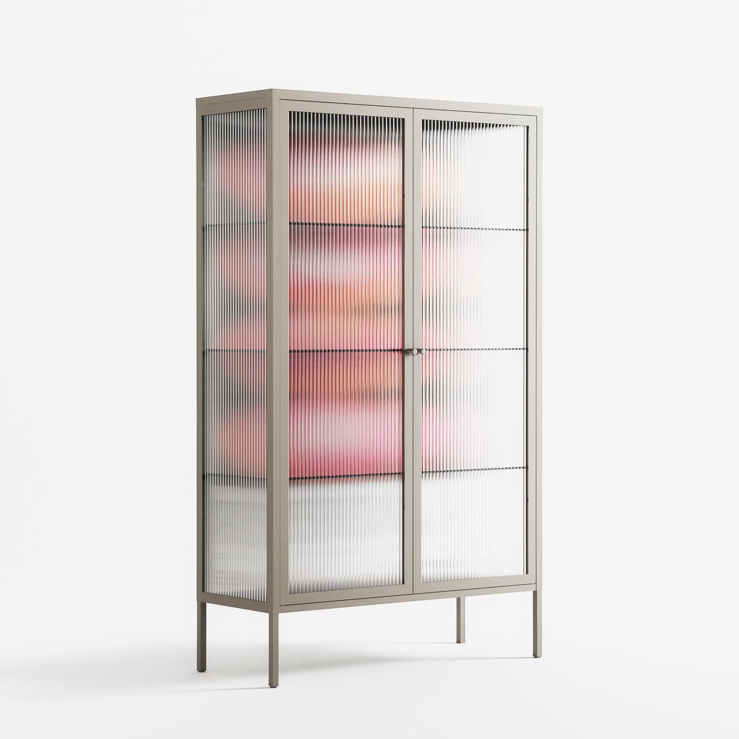 Repeating - Cabinet - Alexander Khabbazi - Pebble - Reeded glass