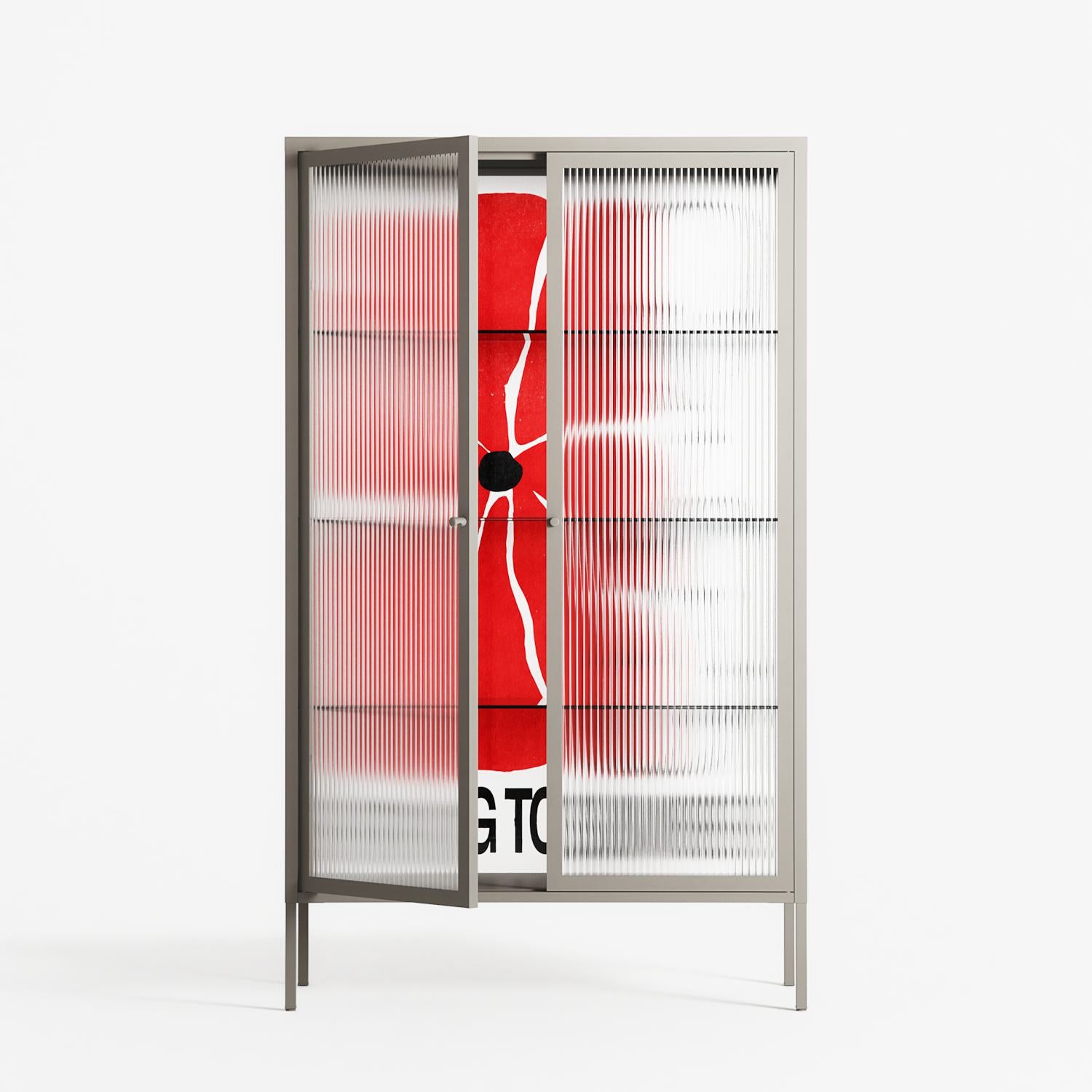 Spring to Summer - Cabinet - Alexander Khabbazi - Pebble - Reeded glass