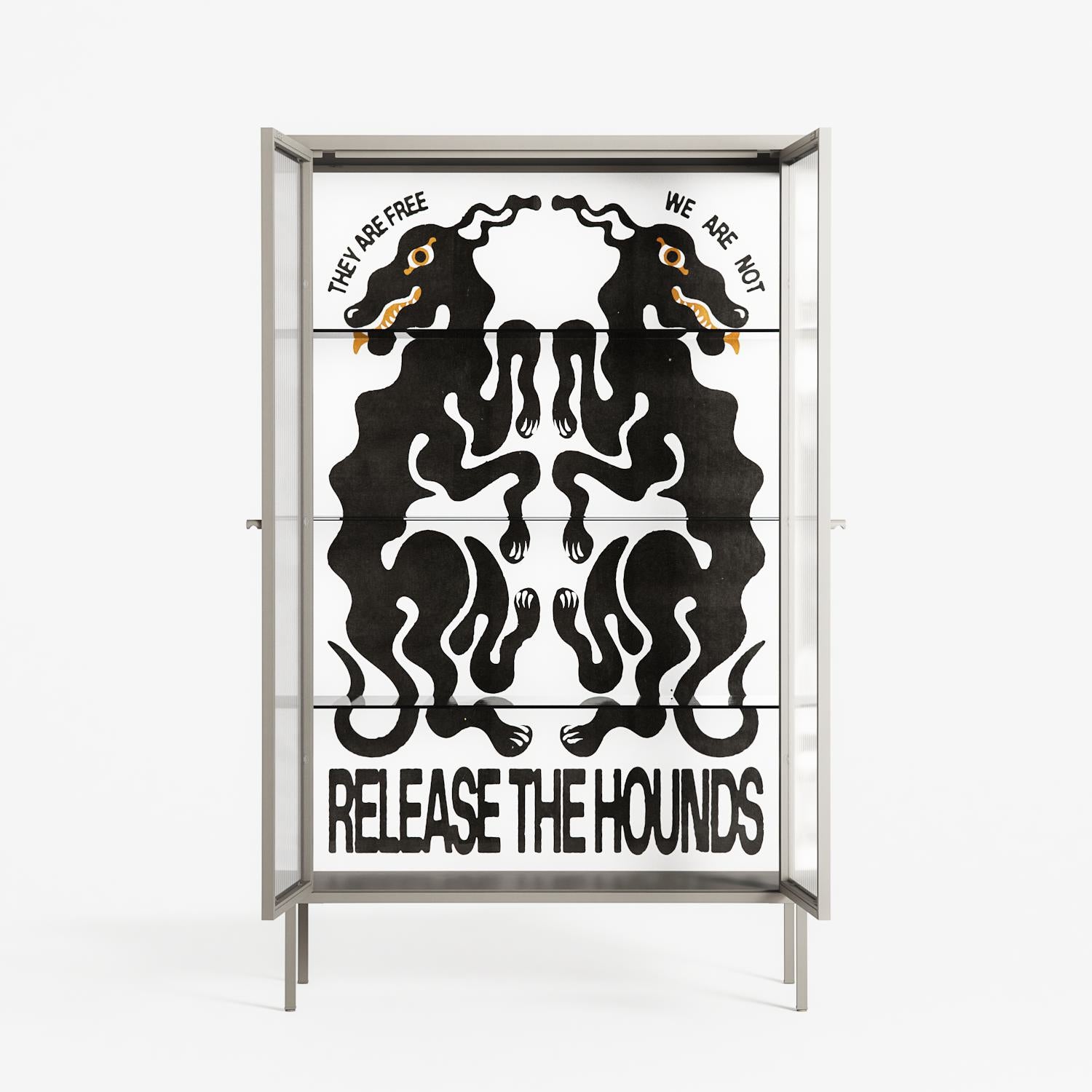 Hounds - Cabinet - Alexander Khabbazi - Pebble - Reeded glass