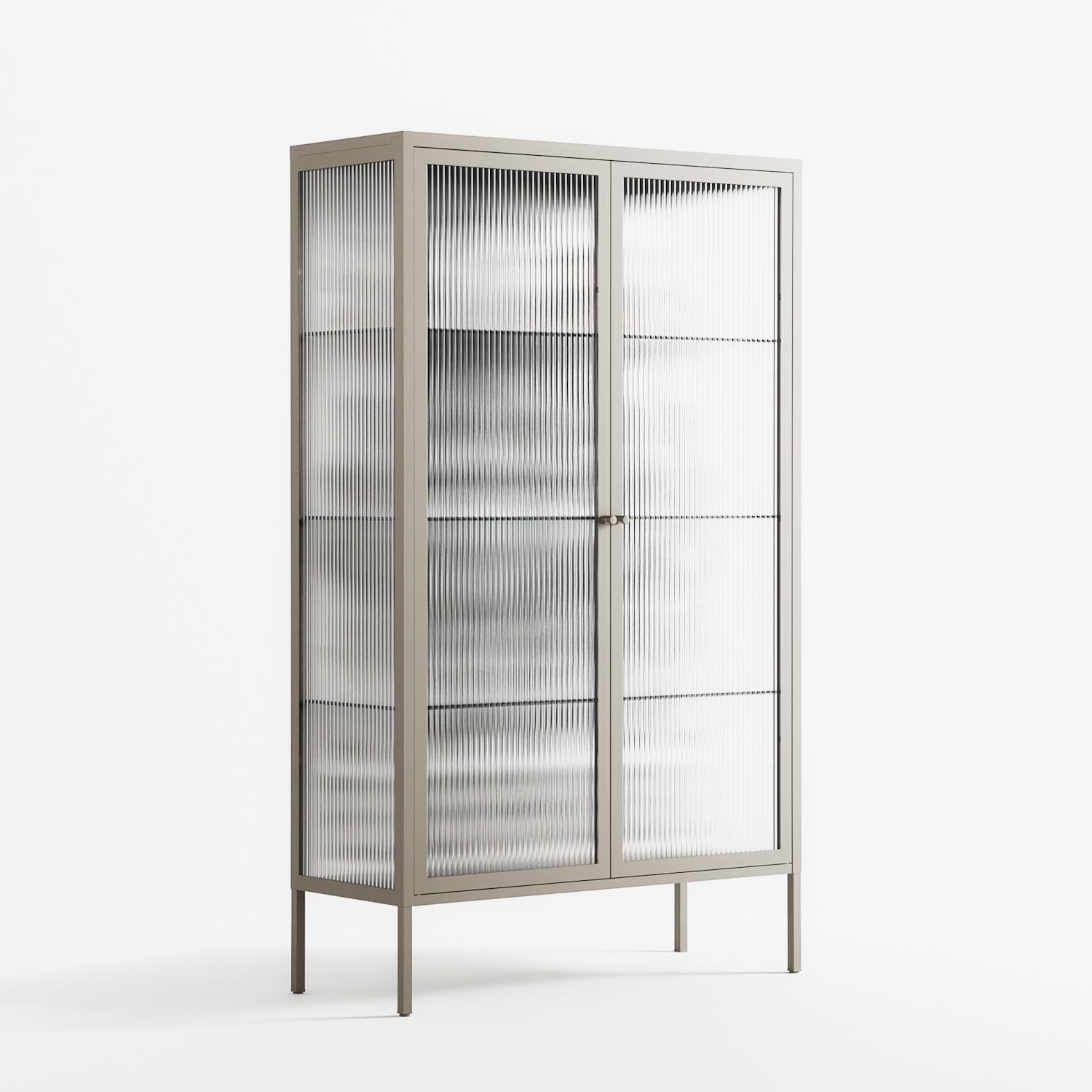 Hounds - Cabinet - Alexander Khabbazi - Pebble - Reeded glass