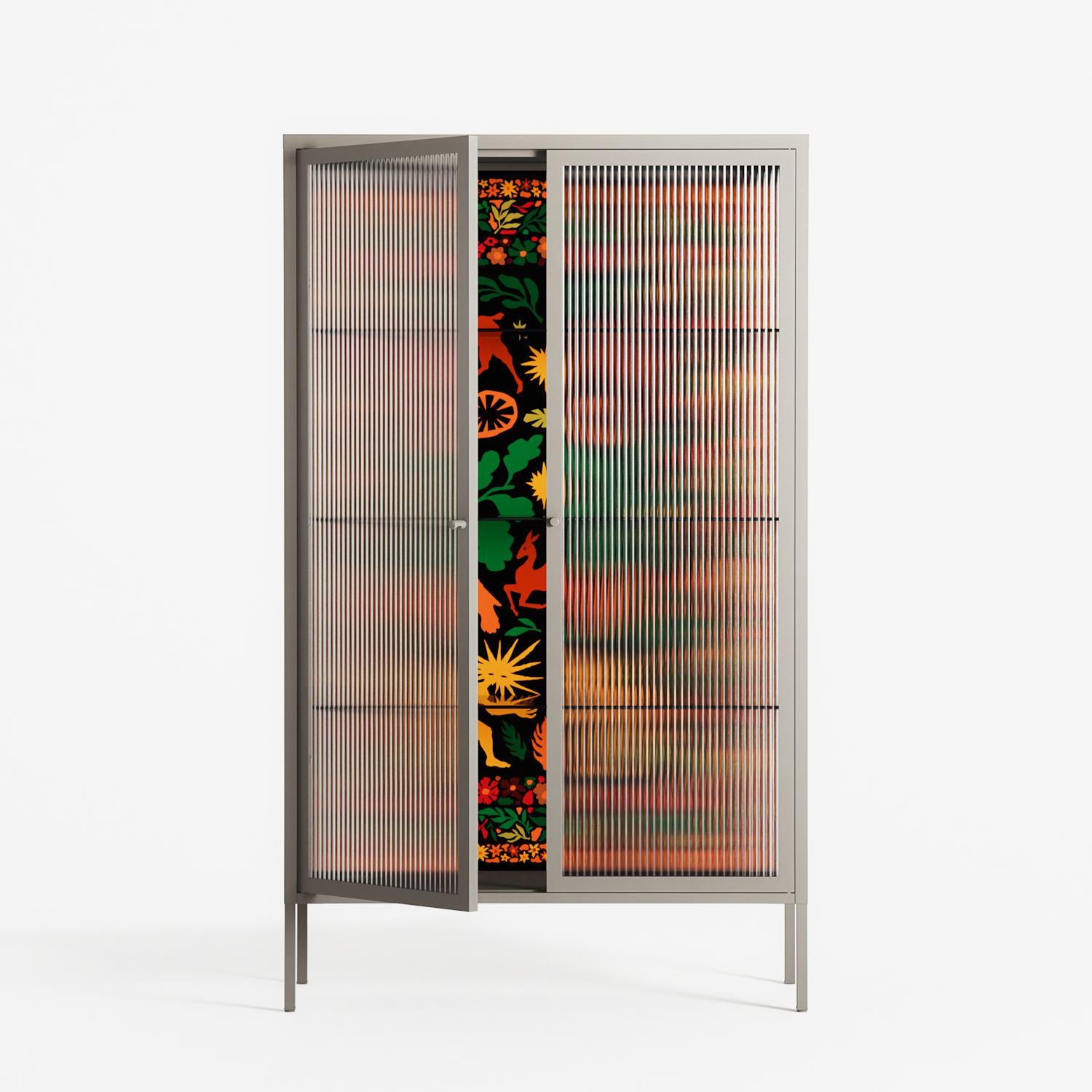 Sunbrother - Cabinet - Nick Liefhebber - Pebble - Reeded glass