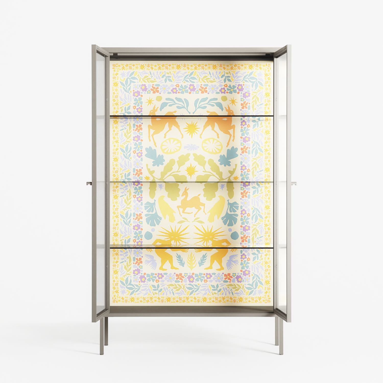 Sunbrother 3 - Cabinet - Nick Liefhebber - Pebble - Reeded glass