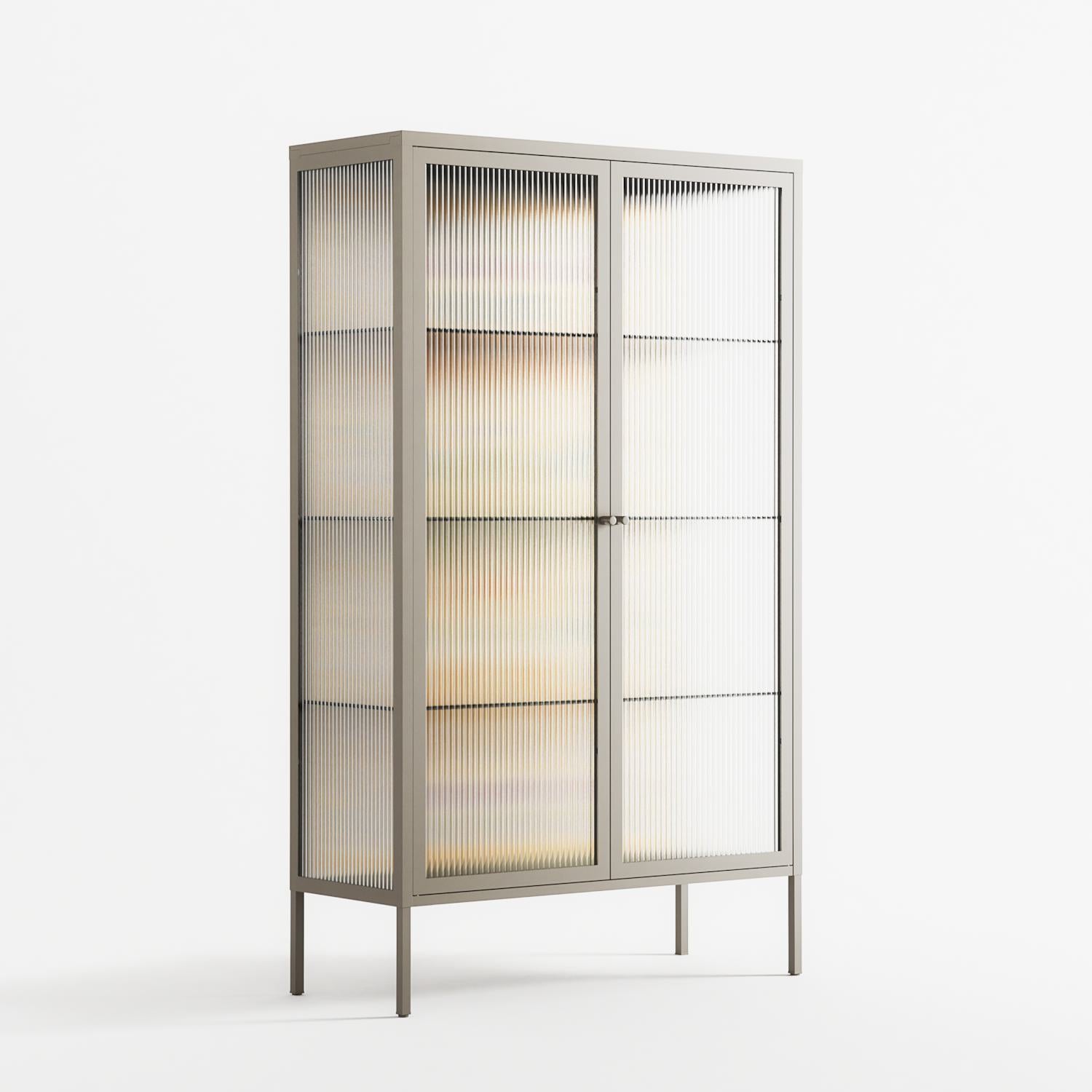 Sunbrother 3 - Cabinet - Nick Liefhebber - Pebble - Reeded glass