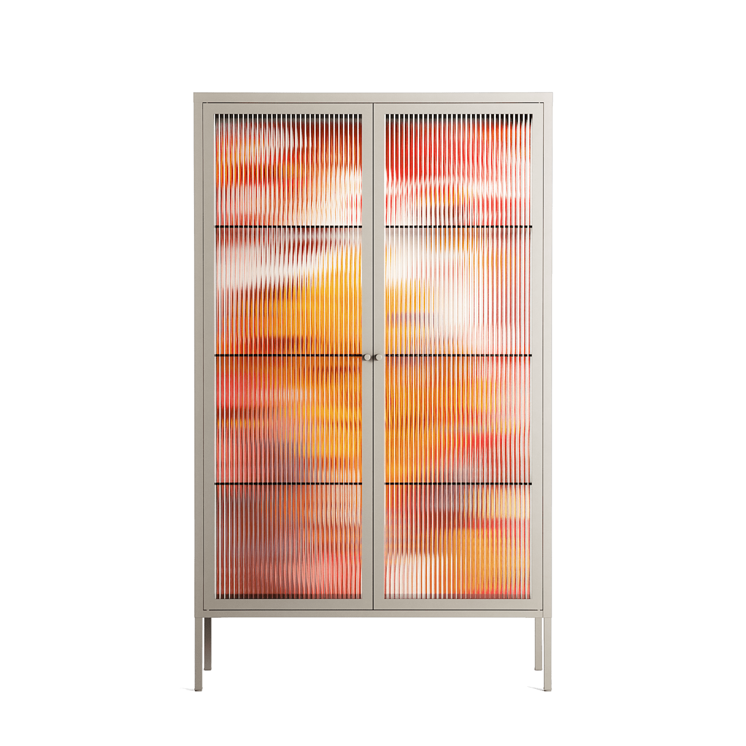 A Bridge Across Time - Cabinet - Nick Liefhebber - Pebble - Reeded glass