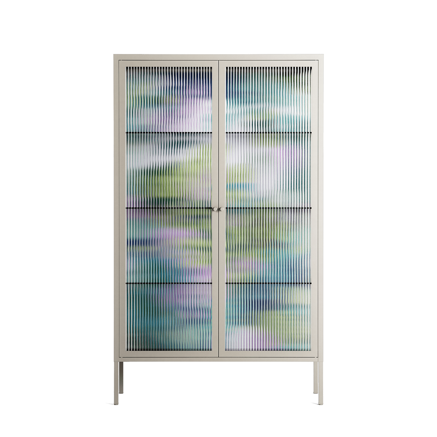 A Bridge Across Time 2 - Cabinet - Nick Liefhebber - Pebble - Reeded glass