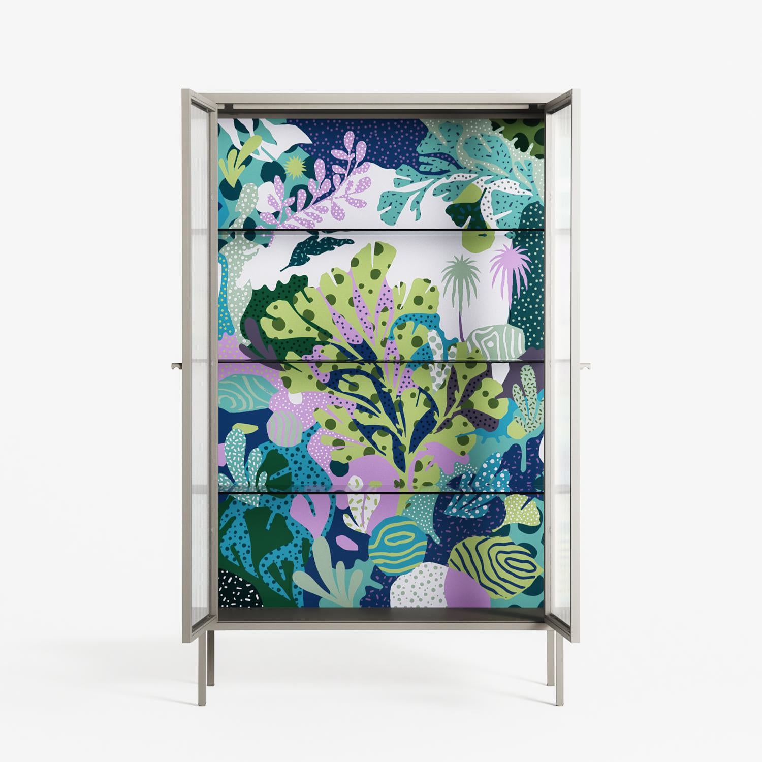 A Bridge Across Time 2 - Cabinet - Nick Liefhebber - Pebble - Reeded glass