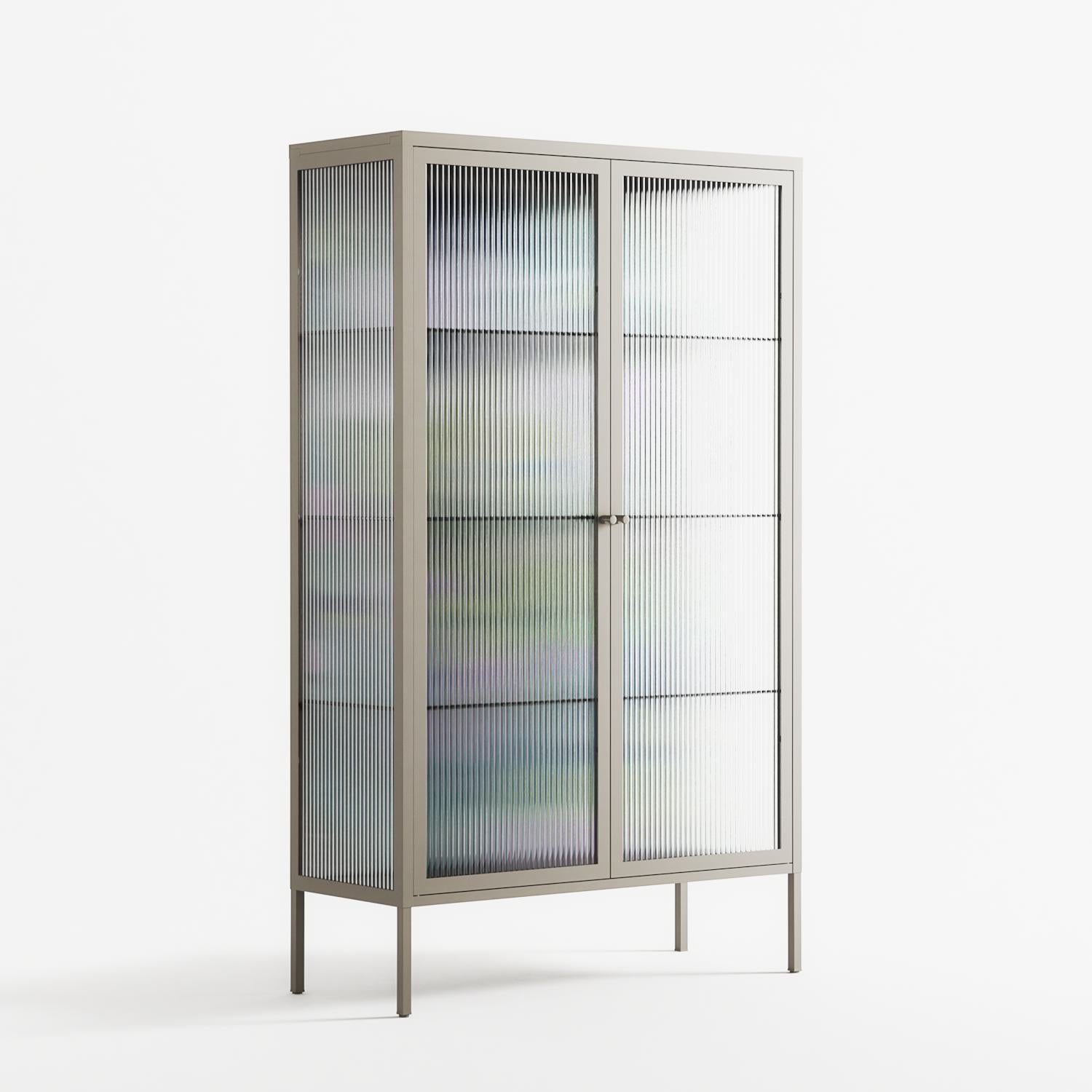 A Bridge Across Time 2 - Cabinet - Nick Liefhebber - Pebble - Reeded glass
