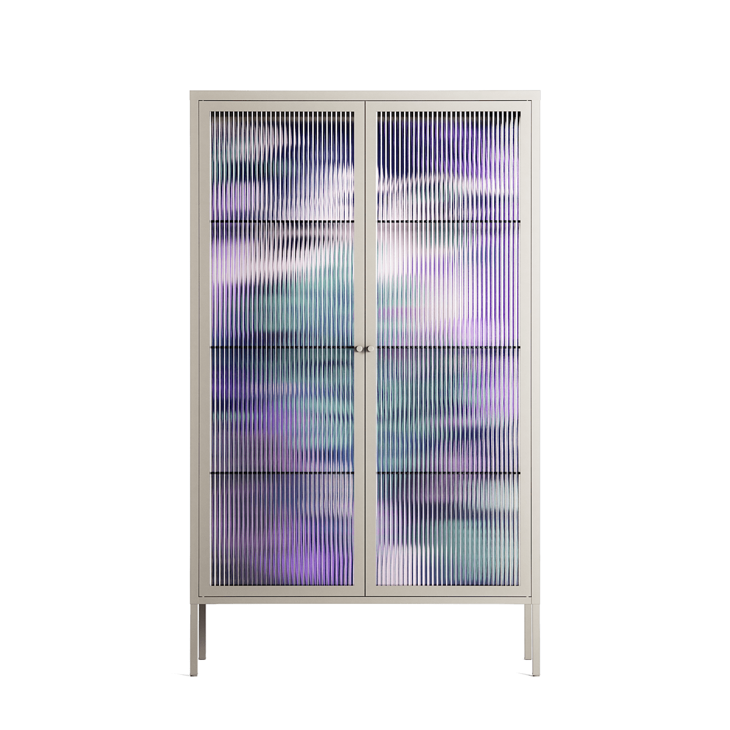 A Bridge Across Time 3 - Cabinet - Nick Liefhebber - Pebble - Reeded glass