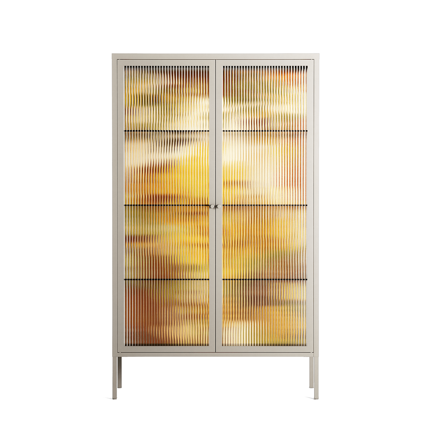 A Bridge Across Time 4 - Cabinet - Nick Liefhebber - Pebble - Reeded glass