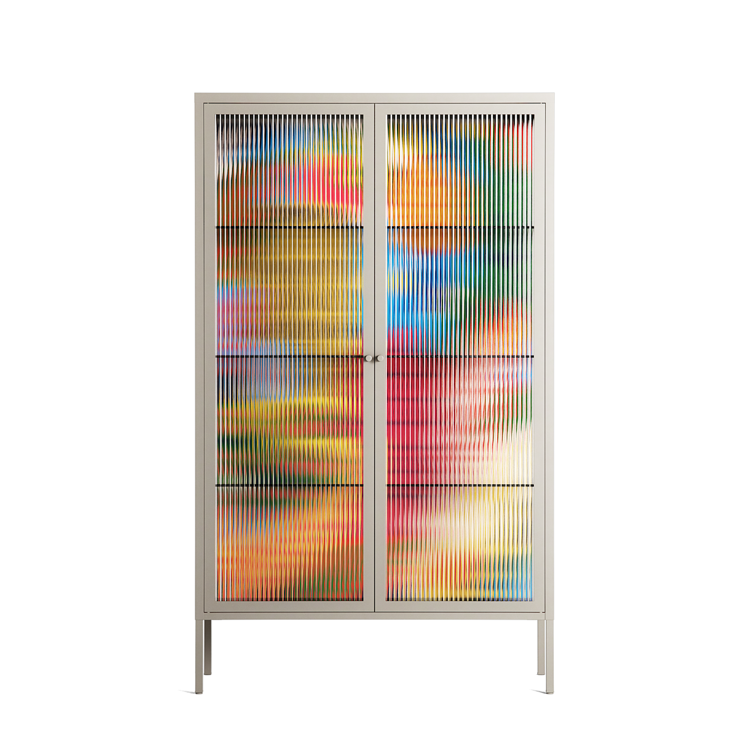 The Towering Hall Full Of Light - Cabinet - Nick Liefhebber - Pebble - Reeded glass