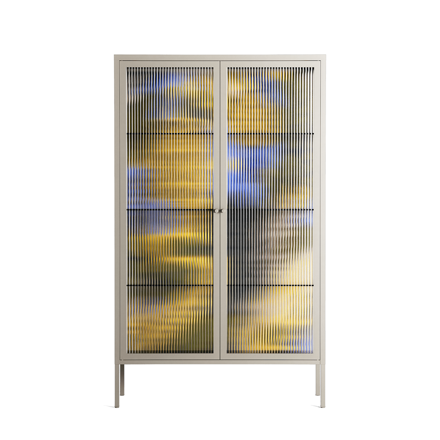 The Towering Hall Full Of Light 2 - Cabinet - Nick Liefhebber - Pebble - Reeded glass