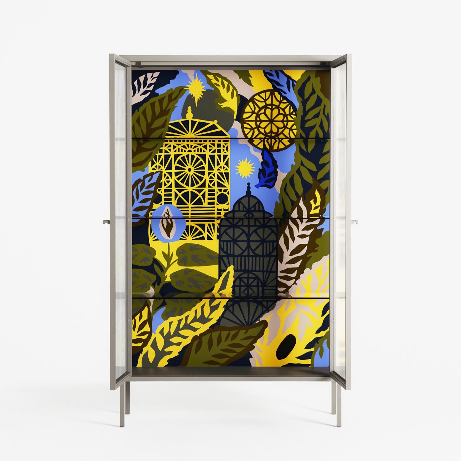The Towering Hall Full Of Light 2 - Cabinet - Nick Liefhebber - Pebble - Reeded glass