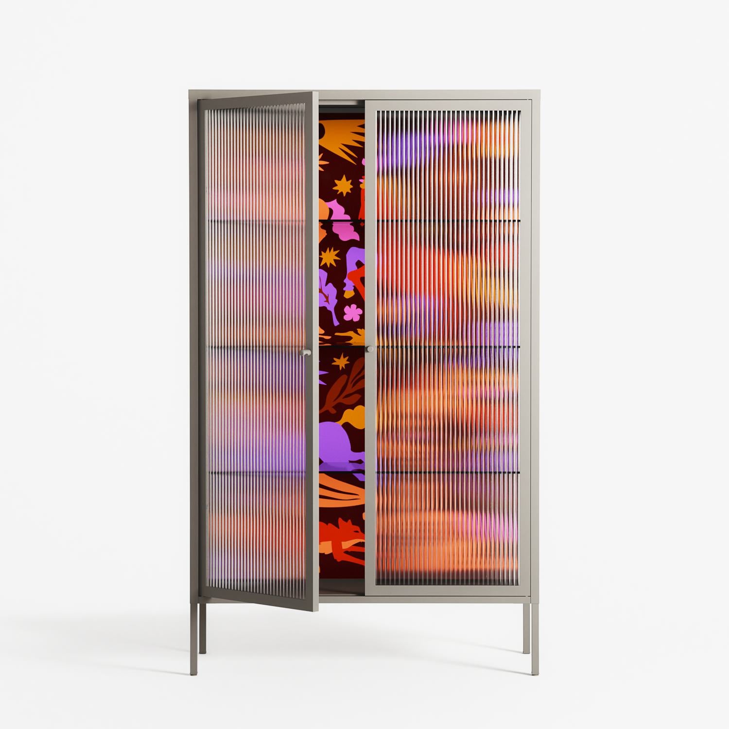 The Secret Herb Garden In The Forest 2 - Cabinet - Nick Liefhebber - Pebble - Reeded glass