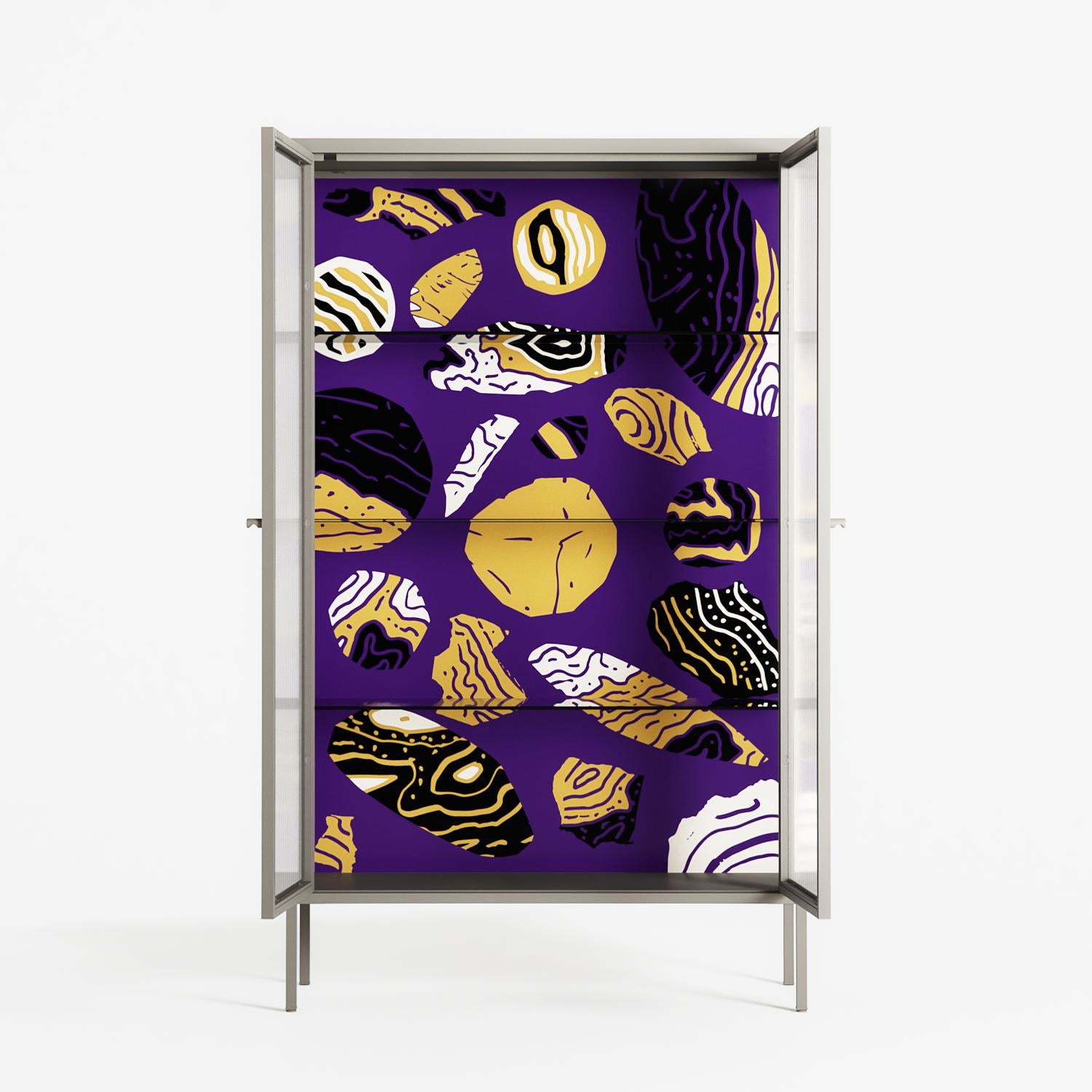 Pebbles - Cabinet - Nick Liefhebber - Pebble - Reeded glass