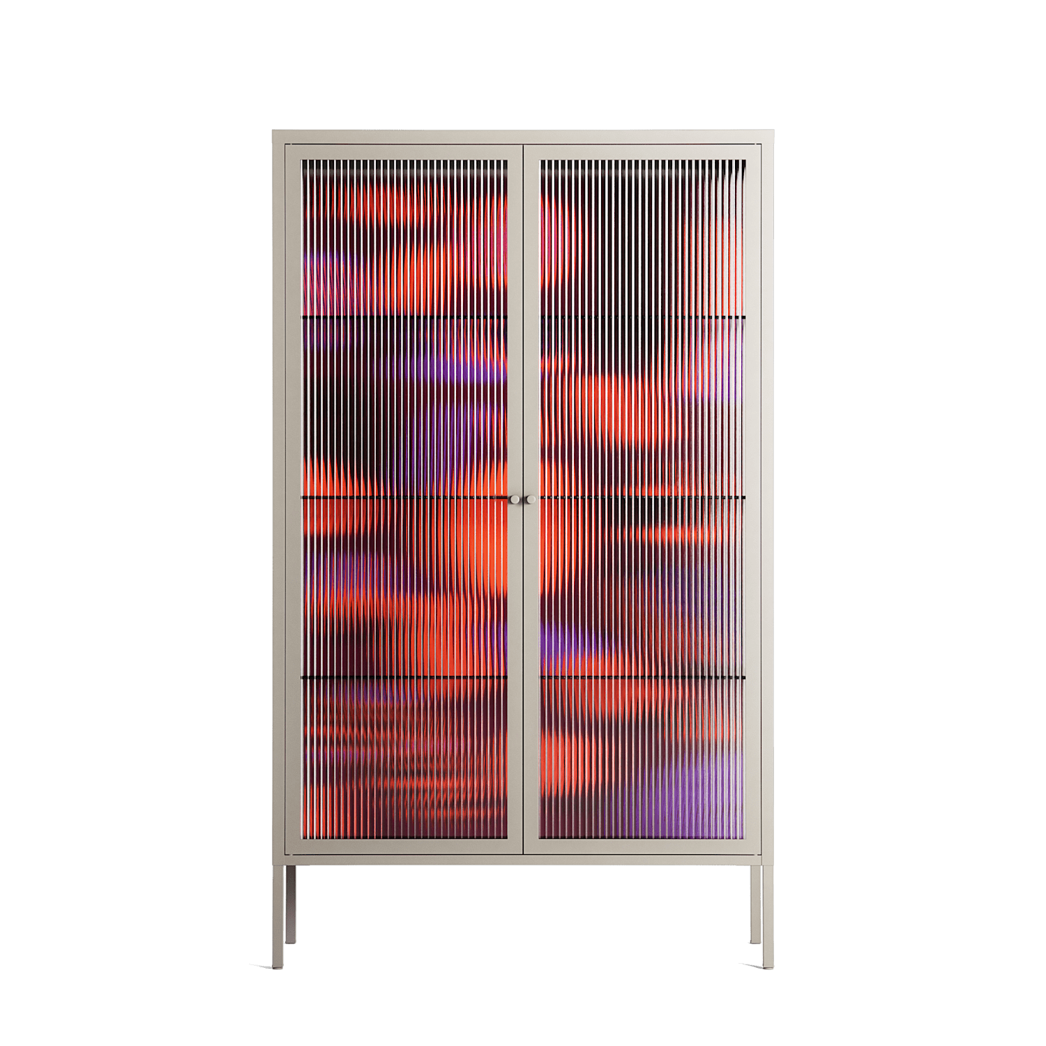 Pebbles 3 - Cabinet - Nick Liefhebber - Pebble - Reeded glass