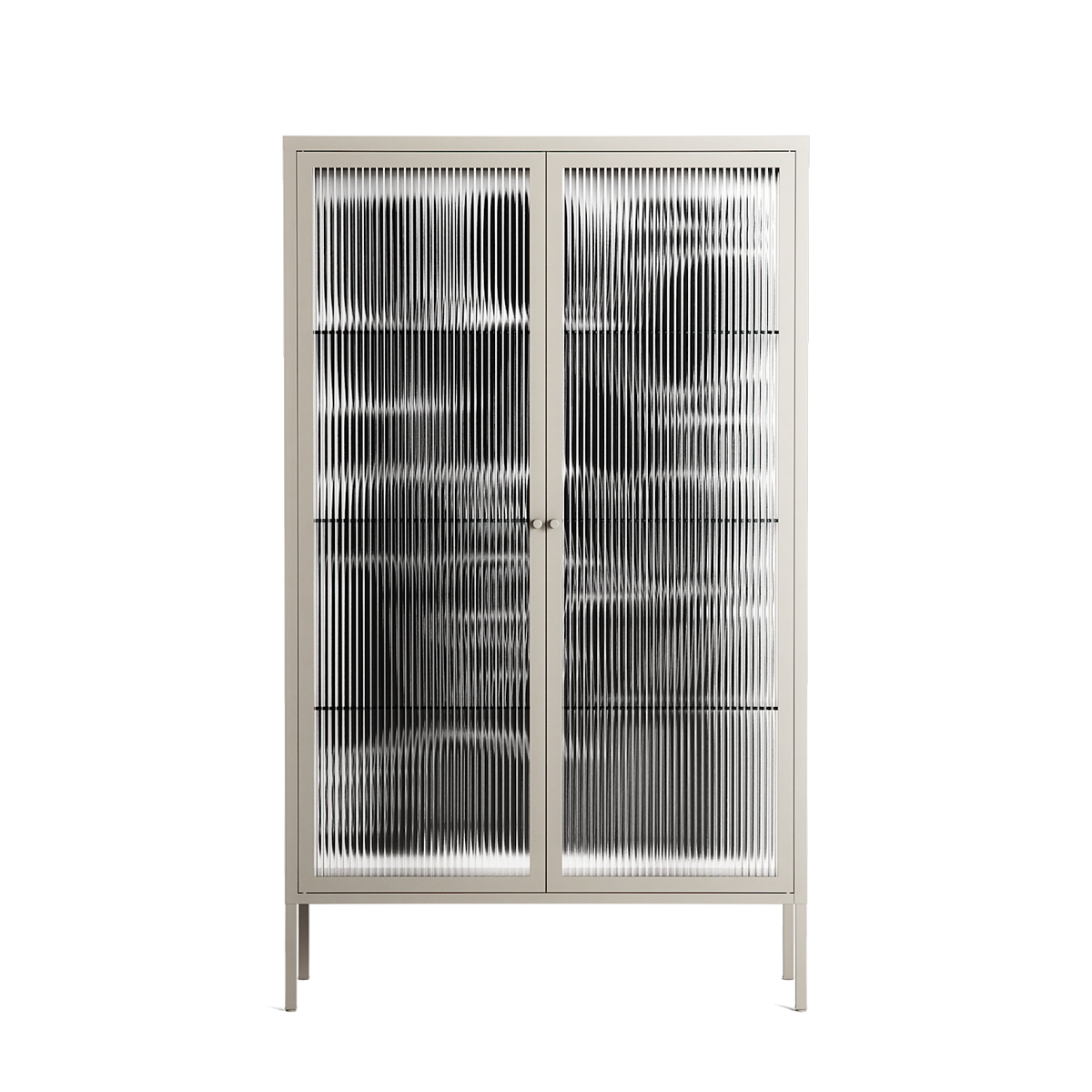 Black Flower - Cabinet - Konrad Blaszczyk - Pebble - Reeded glass