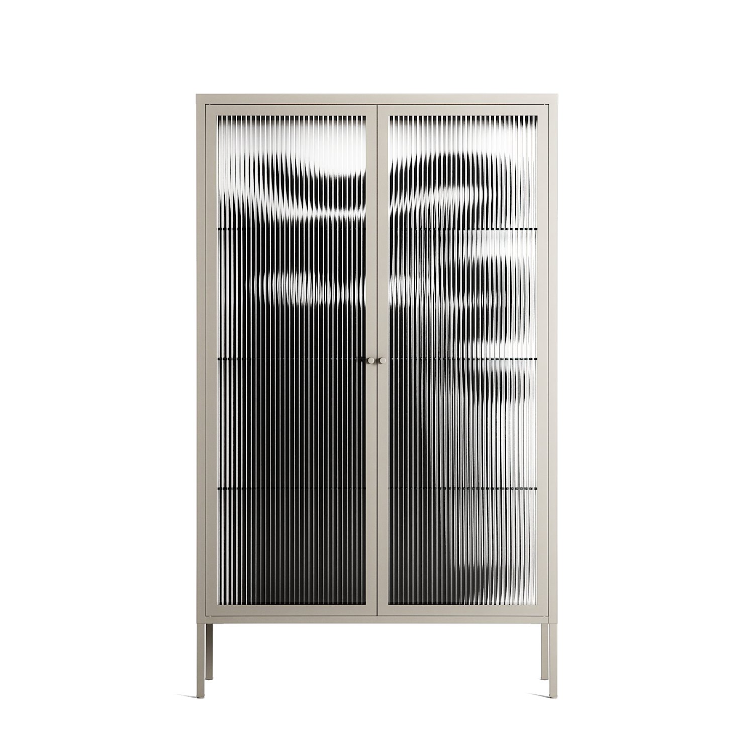 Black Cat - Cabinet - Konrad Blaszczyk - Pebble - Reeded glass