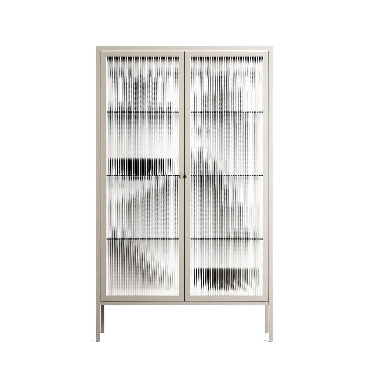 Black Fern - Cabinet - Konrad Blaszczyk - Pebble - Reeded glass