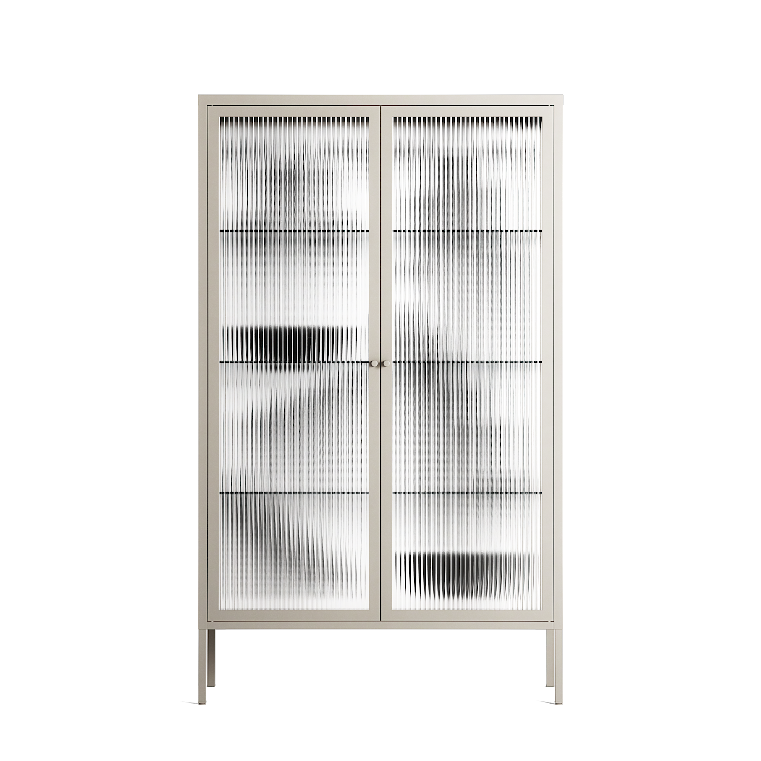 Black Fern - Cabinet - Konrad Blaszczyk - Pebble - Reeded glass