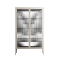 White Fern - Cabinet - Konrad Blaszczyk - Pebble - Reeded glass