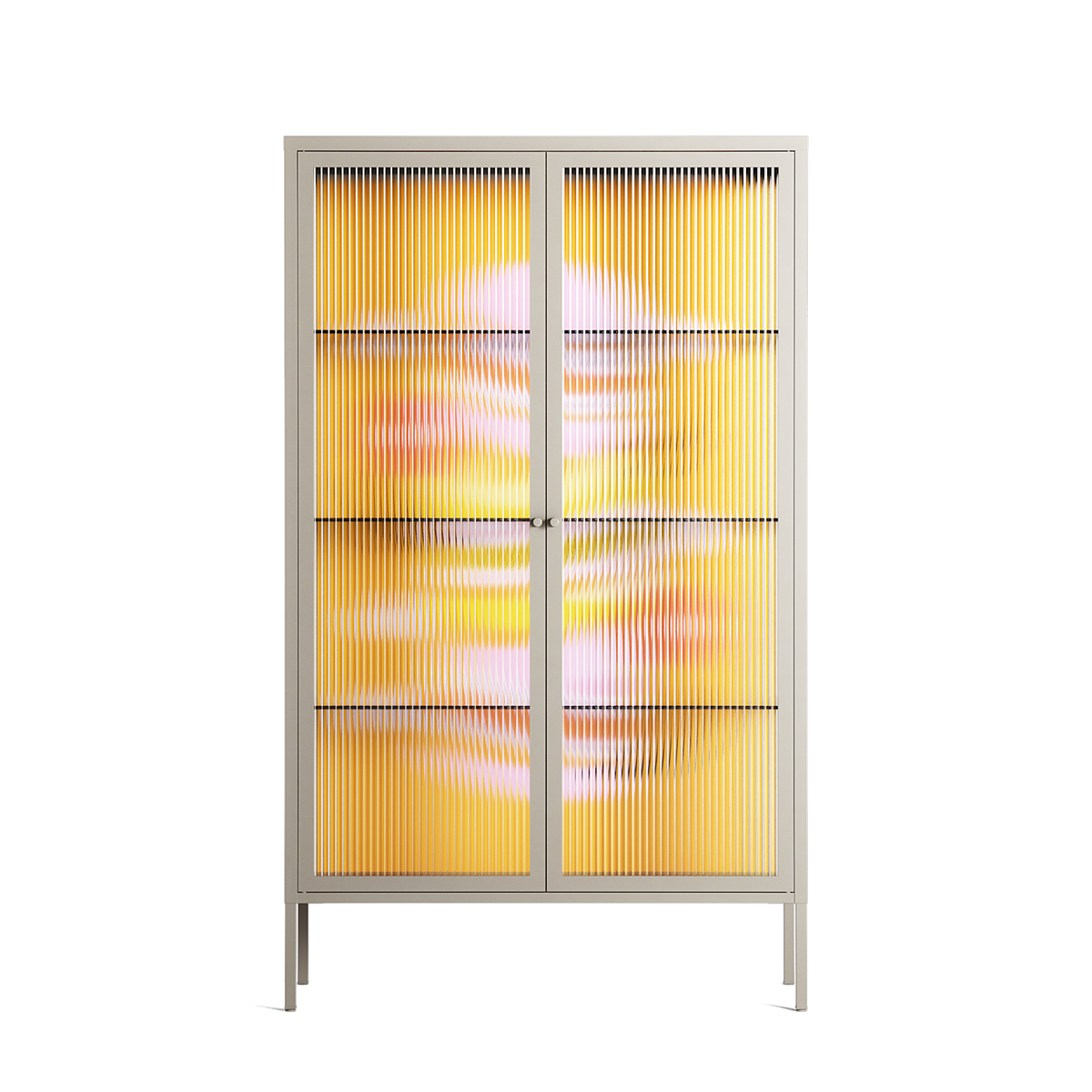 Cake - Cabinet - Heather Zhou - Pebble - Reeded glass