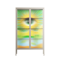 Curiosity - Cabinet - Heather Zhou - Pebble - Reeded glass