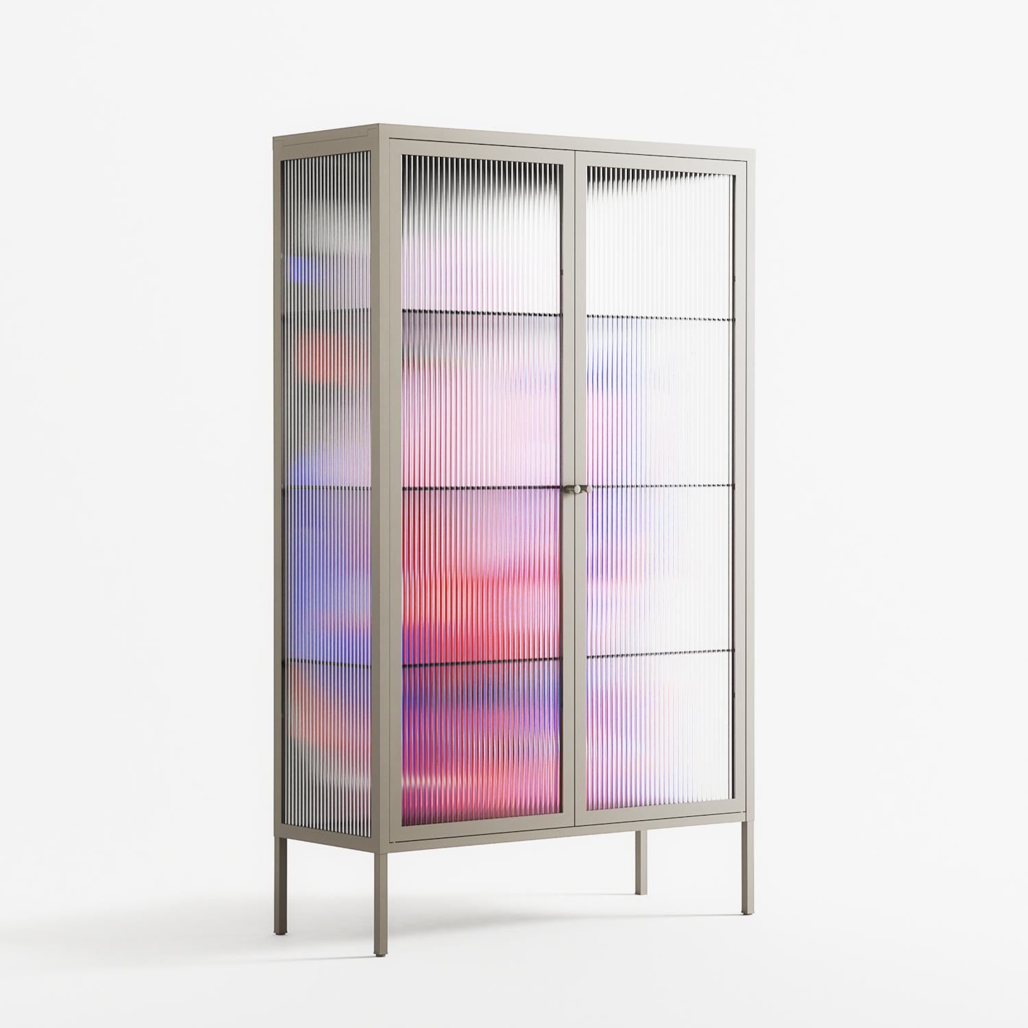 Dream - Cabinet - Heather Zhou - Pebble - Reeded glass