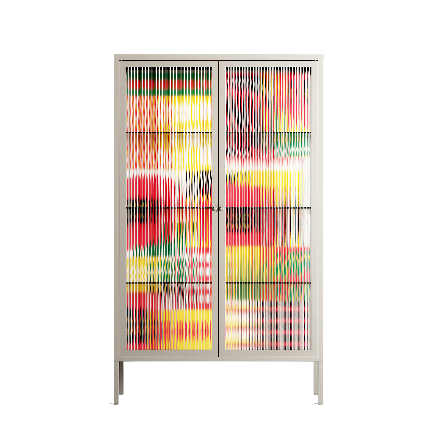 Flower C - Cabinet - Heather Zhou - Pebble - Reeded glass
