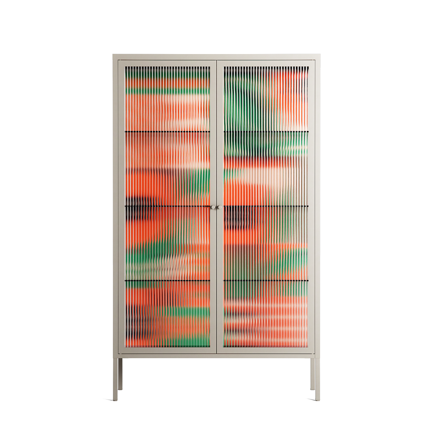 Flower B - Cabinet - Heather Zhou - Pebble - Reeded glass