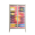 Rise - Cabinet - Heather Zhou - Pebble - Reeded glass