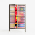 Rise - Cabinet - Heather Zhou - Pebble - Reeded glass