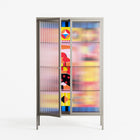 Yoga - Cabinet - Heather Zhou - Pebble - Reeded glass