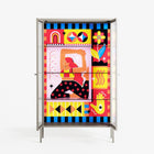 Yoga - Cabinet - Heather Zhou - Pebble - Reeded glass