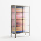 Yoga - Cabinet - Heather Zhou - Pebble - Reeded glass