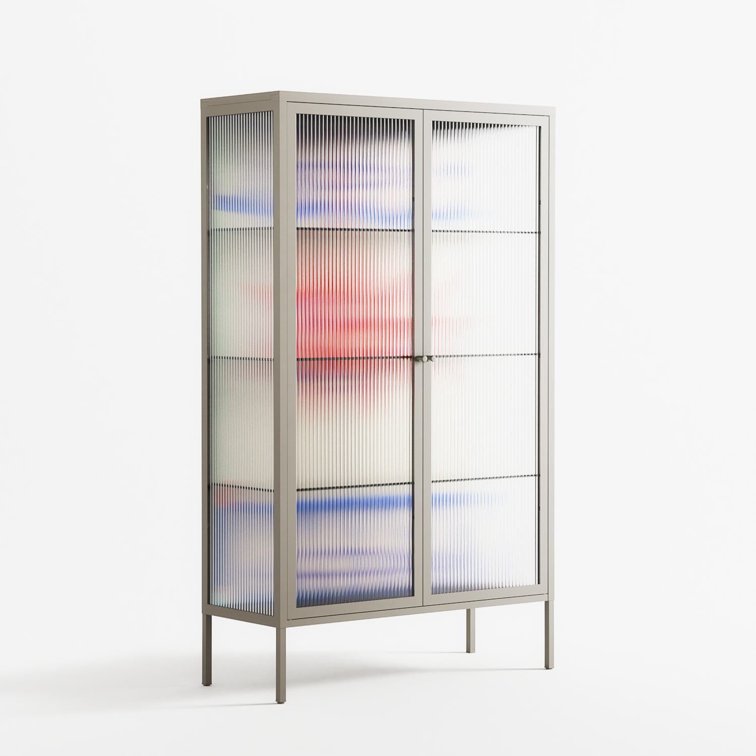 Wino Wagon - Cabinet - Ciara Wade - Pebble - Reeded glass