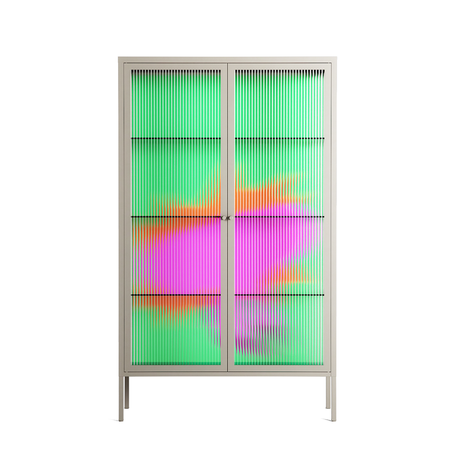 Sit This One Out - Cabinet - Ciara Wade - Pebble - Reeded glass