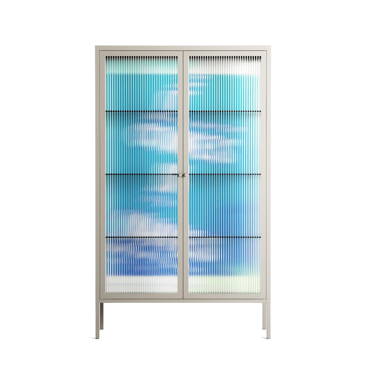 It Comes in Waves - Cabinet - Ciara Wade - Pebble - Reeded glass