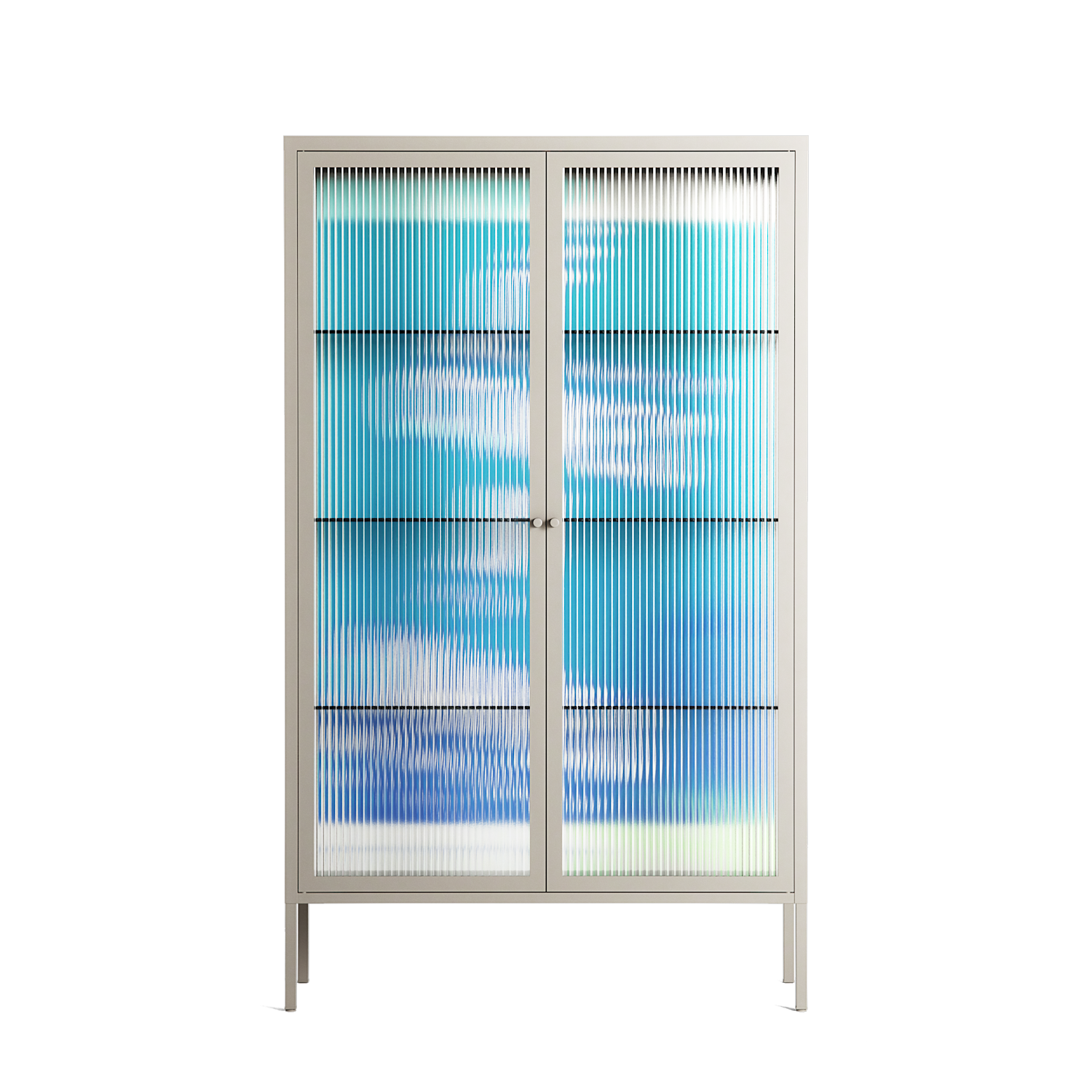 It Comes in Waves - Cabinet - Ciara Wade - Pebble - Reeded glass